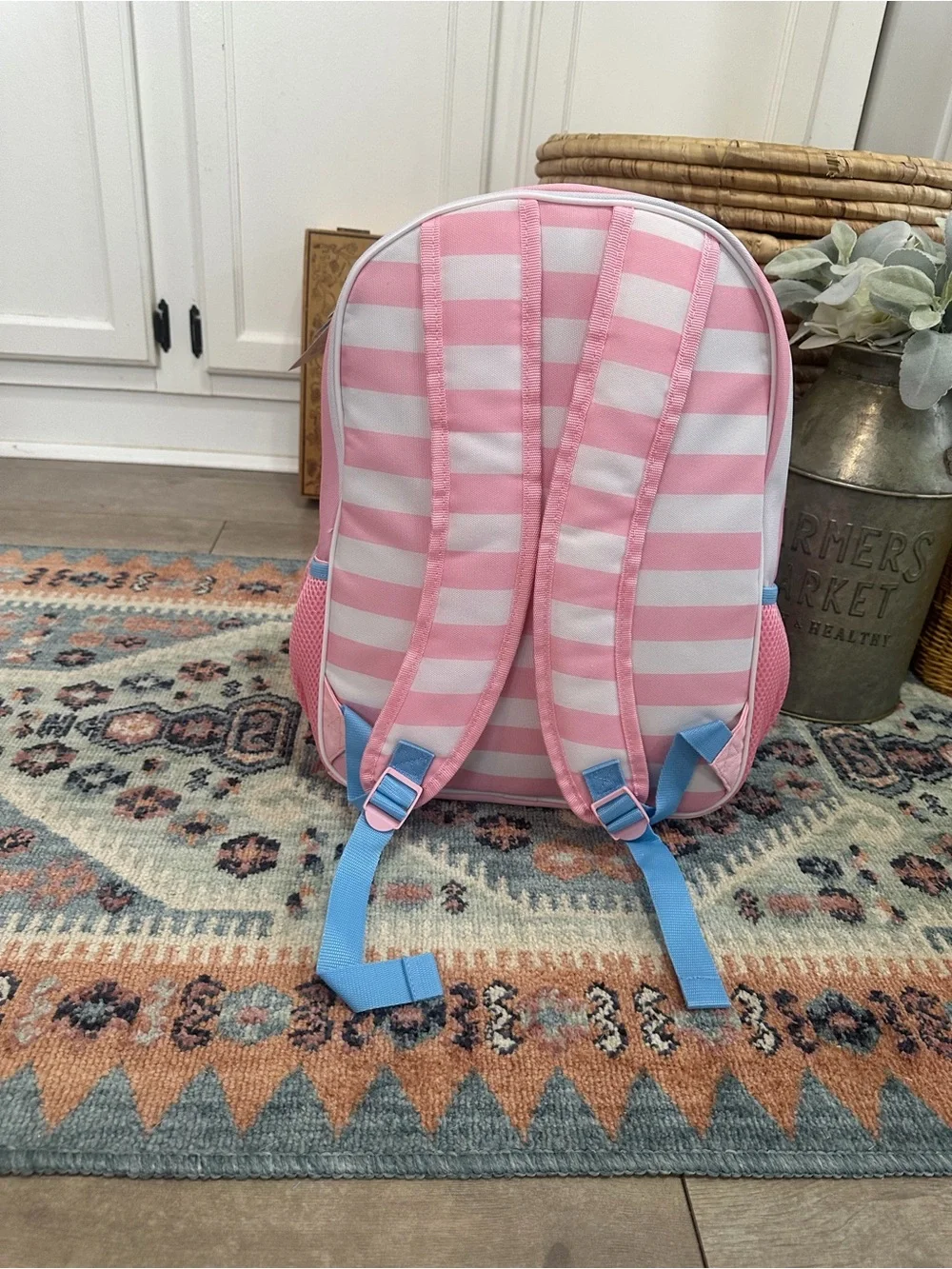 New Bio World Disney Minnie Mouse Large Book bag Pink Kids School Large Backpack